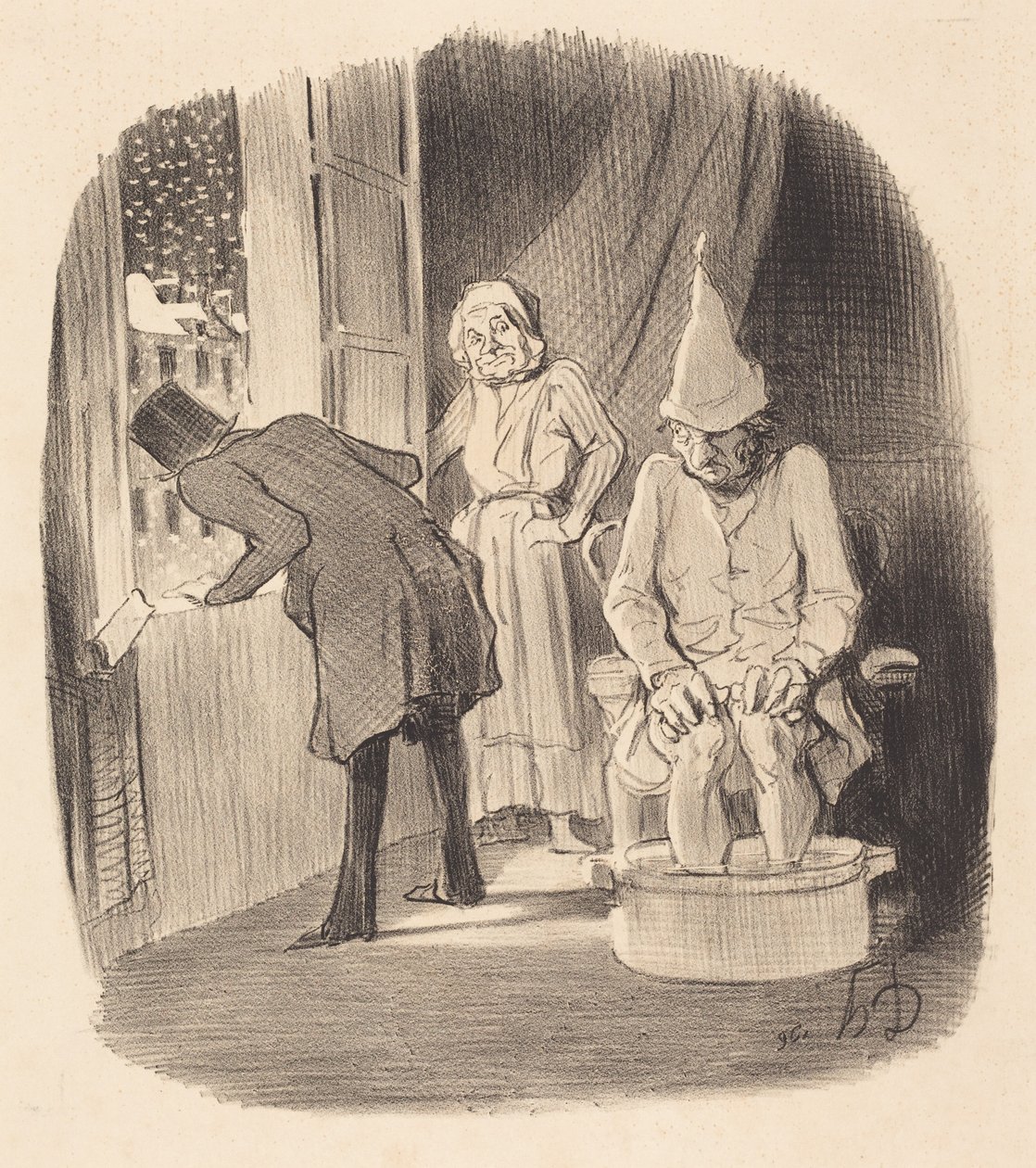 Lo svantaggio di mettere in affitto la propria casa... da Honoré Daumier