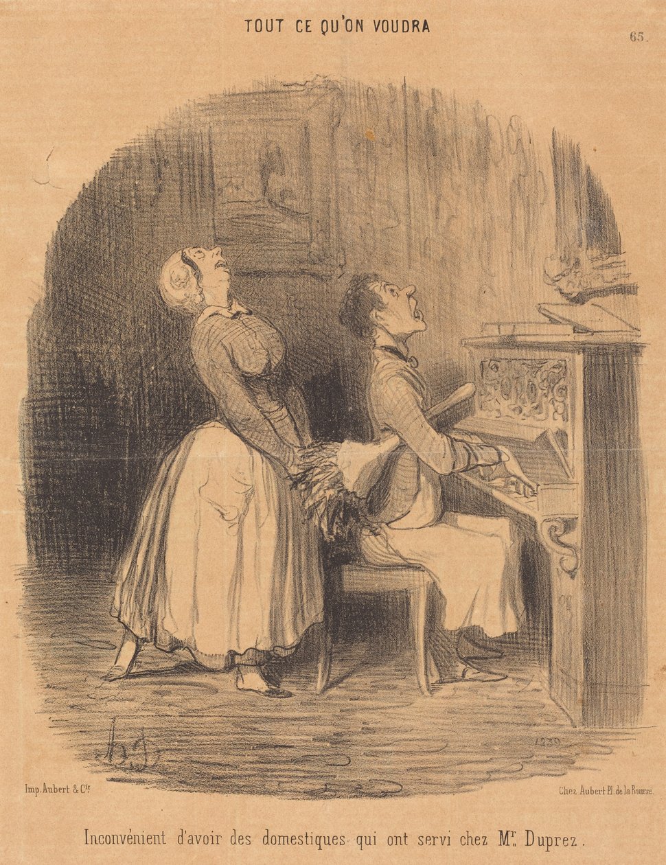 Inconveniente... dei domestici che hanno servito presso il signor Duprez da Honoré Daumier