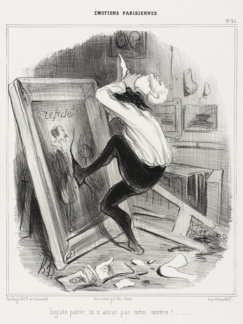 Patria ingrata, non avrai la mia opera!... da Honoré Daumier