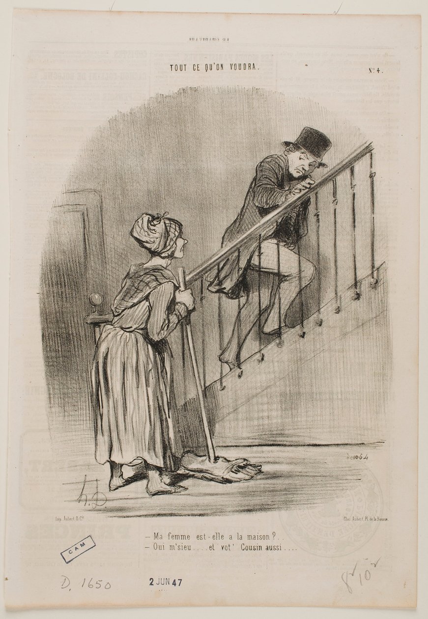 Mia moglie è a casa da Honoré Daumier