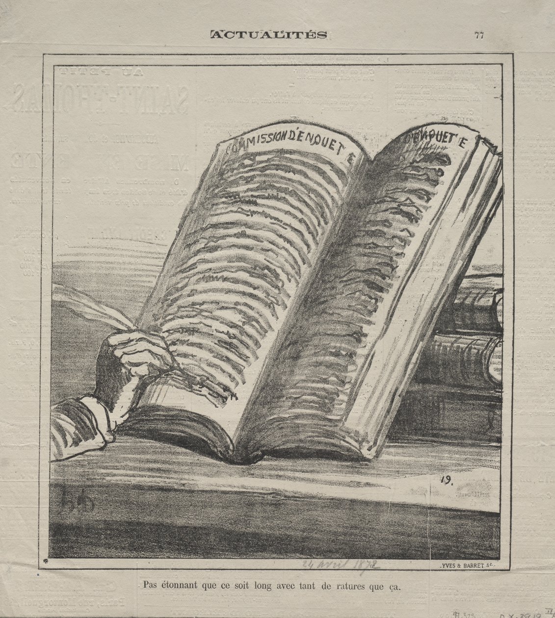 Attualità (No. 77): Non stupitevi che sia lungo e con molte correzioni da Honoré Daumier