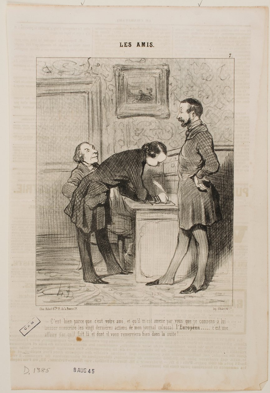 È solo perché è tuo amico... da Honoré Daumier