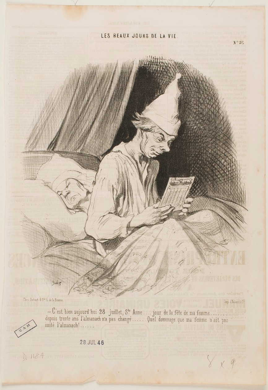 Oggi è il 28 luglio, festa di Sant’Anna, … da Honoré Daumier