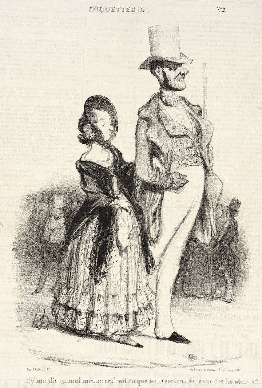 Mi dico tra me e me: chissà se ci crederebbero... da Honoré Daumier