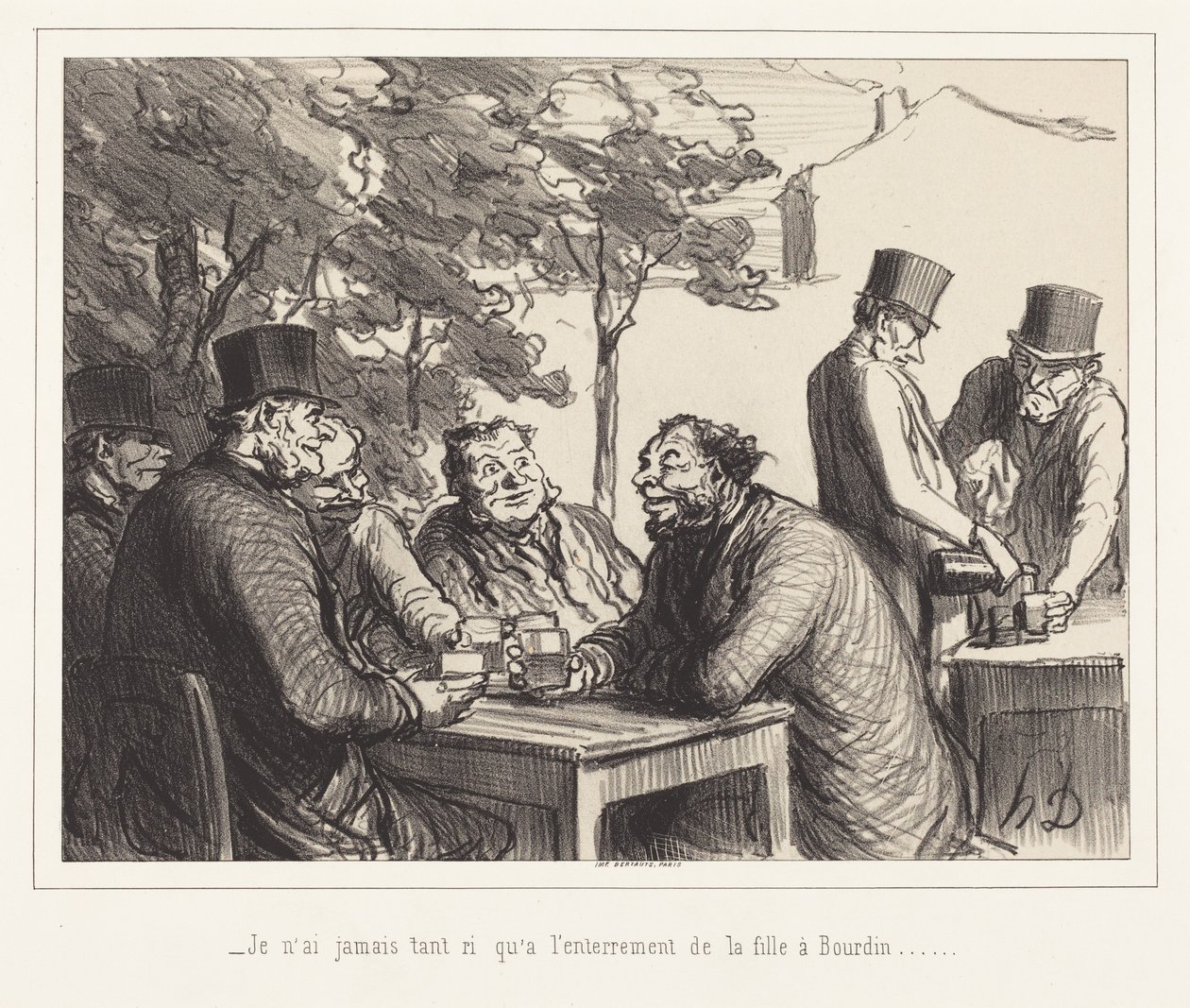 Non ho mai riso così tanto come al funerale della figlia di Bourdin... da Honoré Daumier