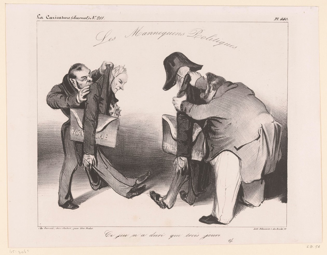 Caricatura della Marina e della presidenza da Honoré Daumier