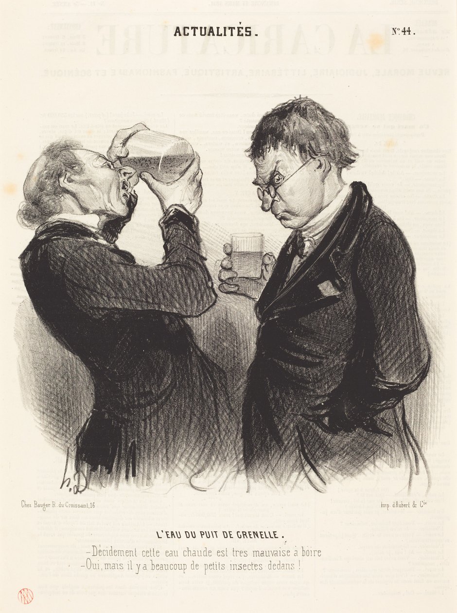 L’acqua del pozzo di Grenelle da Honoré Daumier