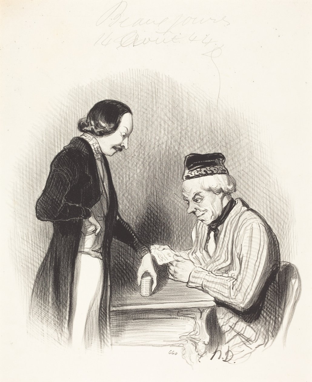 Lo sconto su un titolo da Honoré Daumier