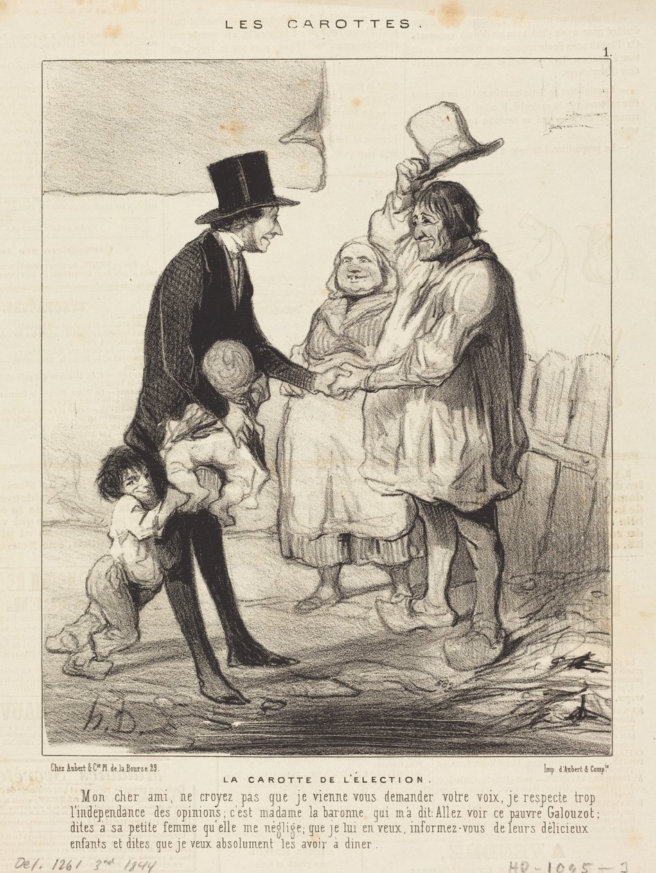 La carota delle elezioni da Honoré Daumier