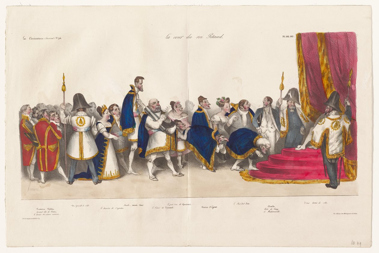 La corte di re Pétaud da Honoré Daumier