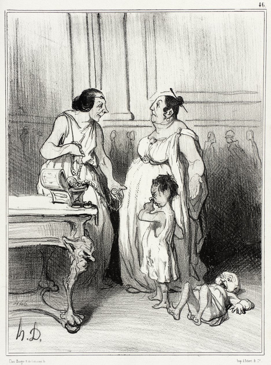 La madre dei Gracchi da Honoré Daumier