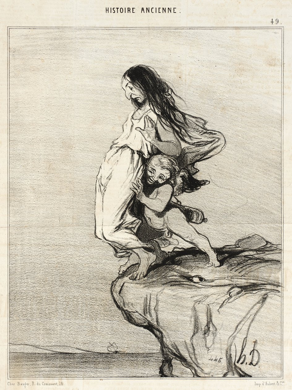 La morte di Saffo da Honoré Daumier