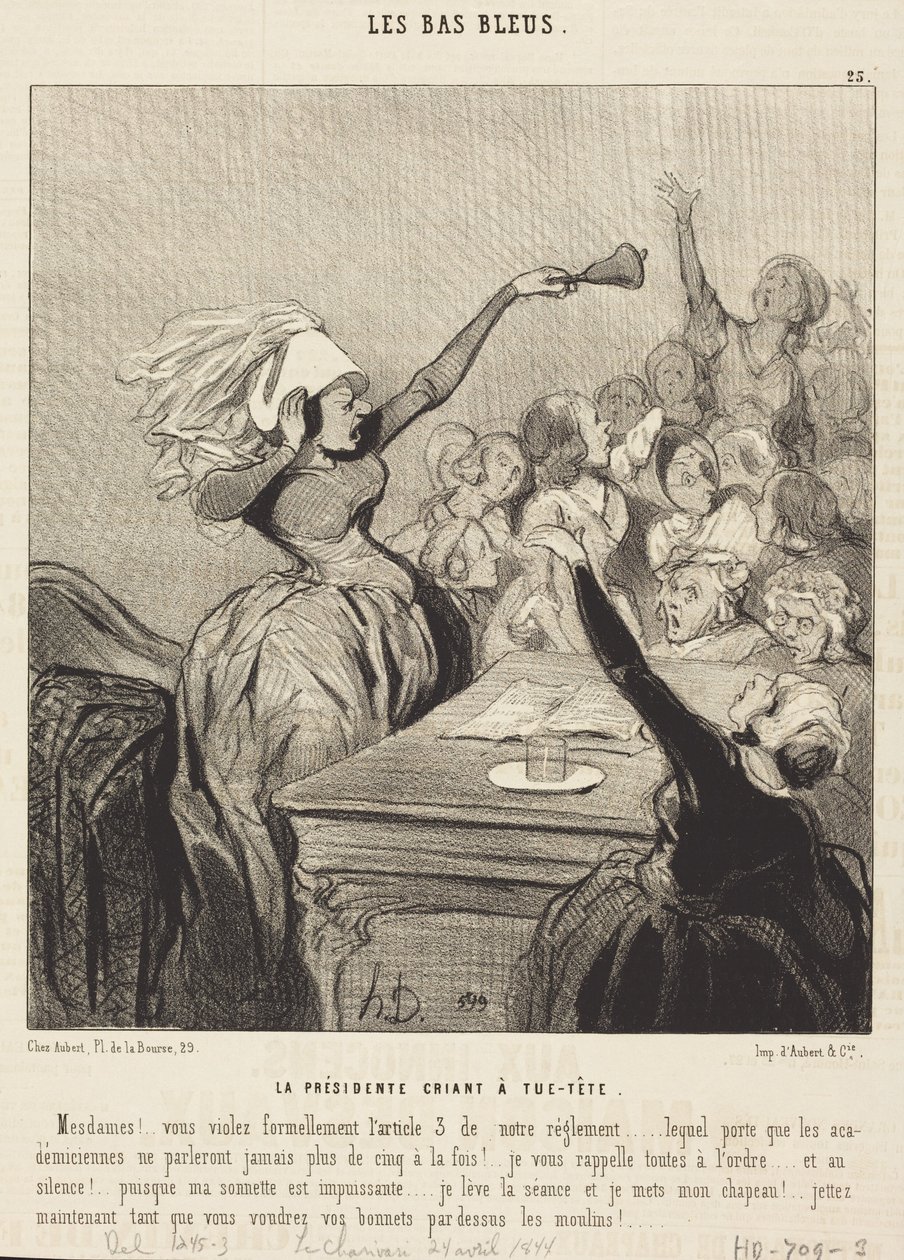 La presidente che grida a squarciagola: «Signore!...» da Honoré Daumier