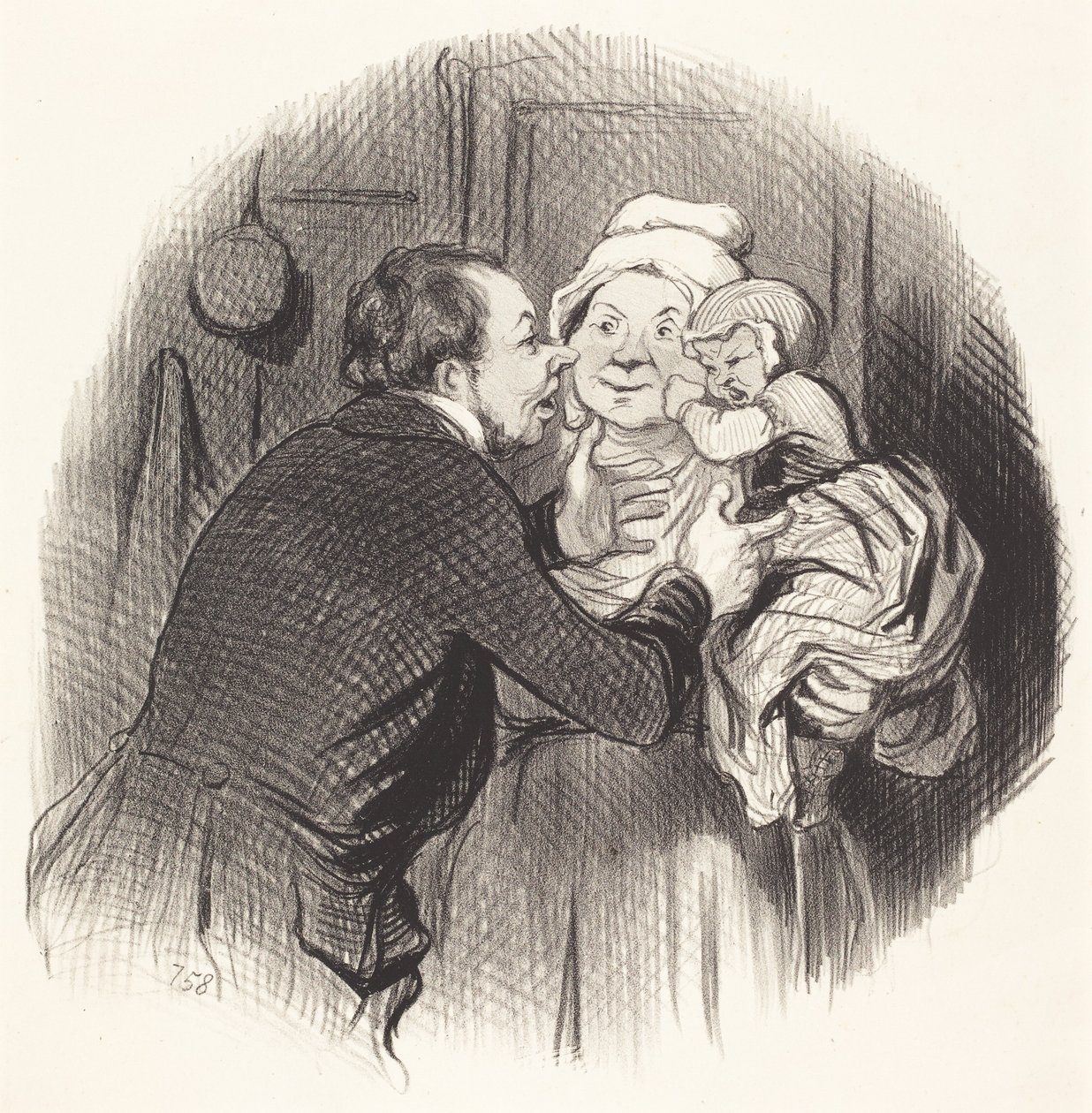 La visita alla balia da Honoré Daumier