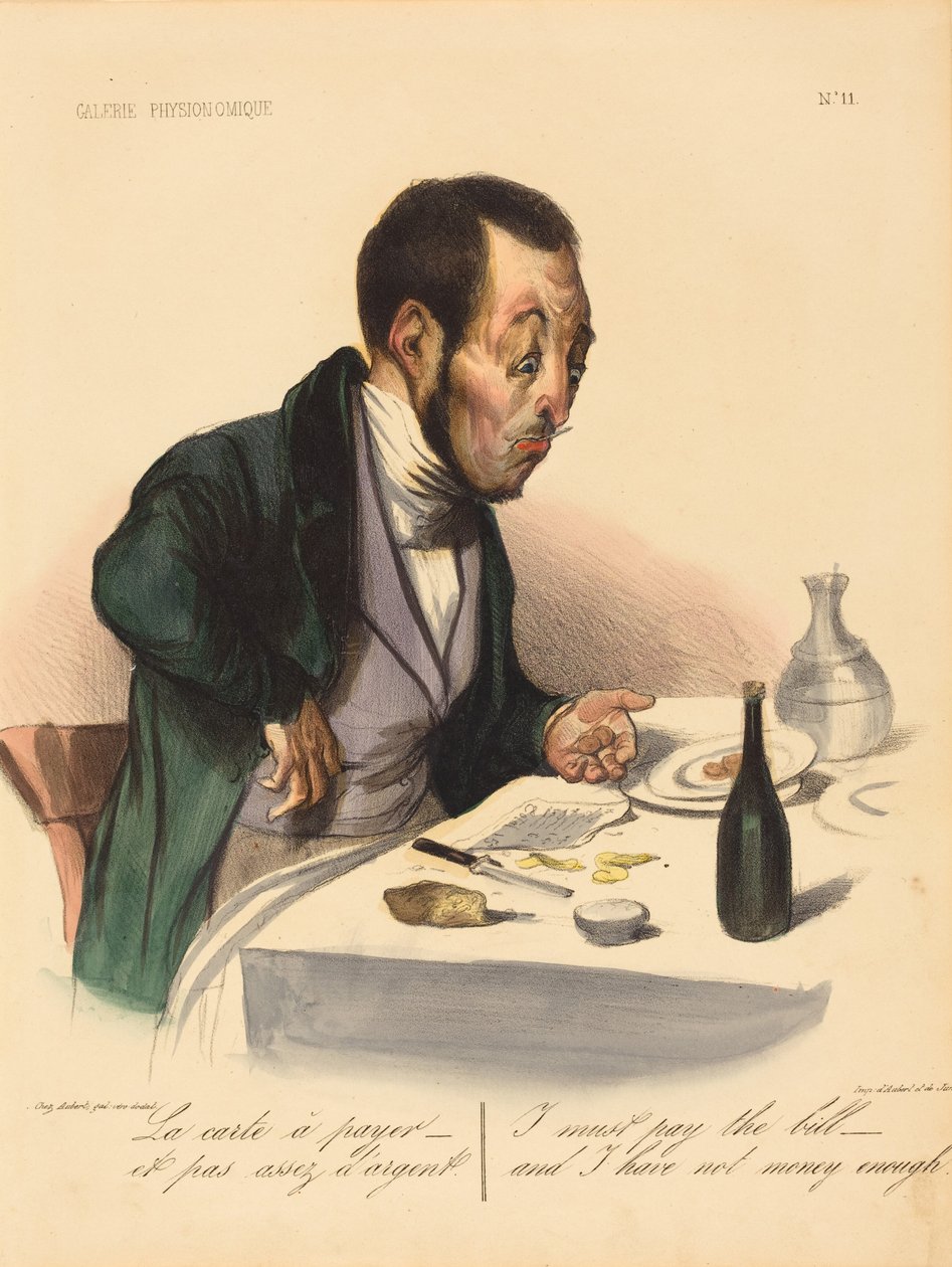 La carta da pagare da Honoré Daumier