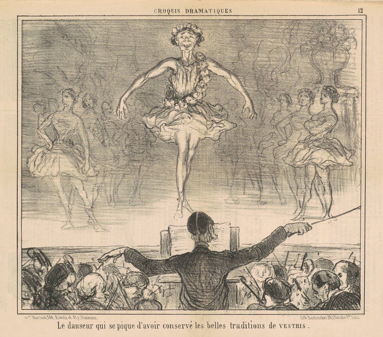 Il ballerino che si vanta di aver conservato... da Honoré Daumier