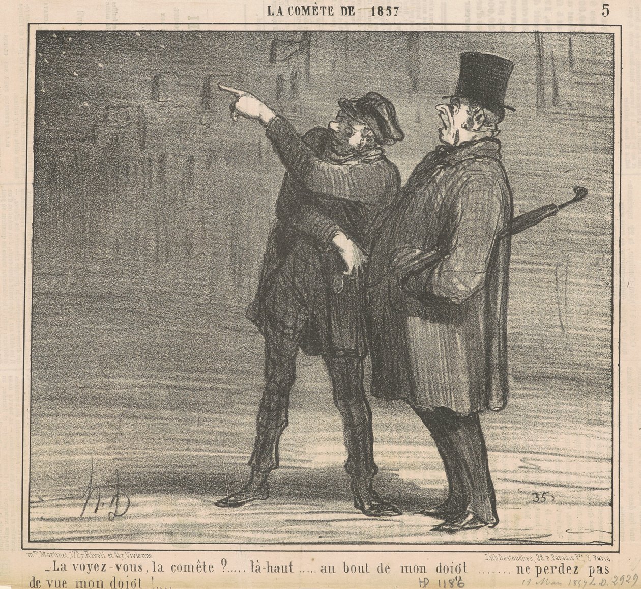La vedete la cometa? da Honoré Daumier