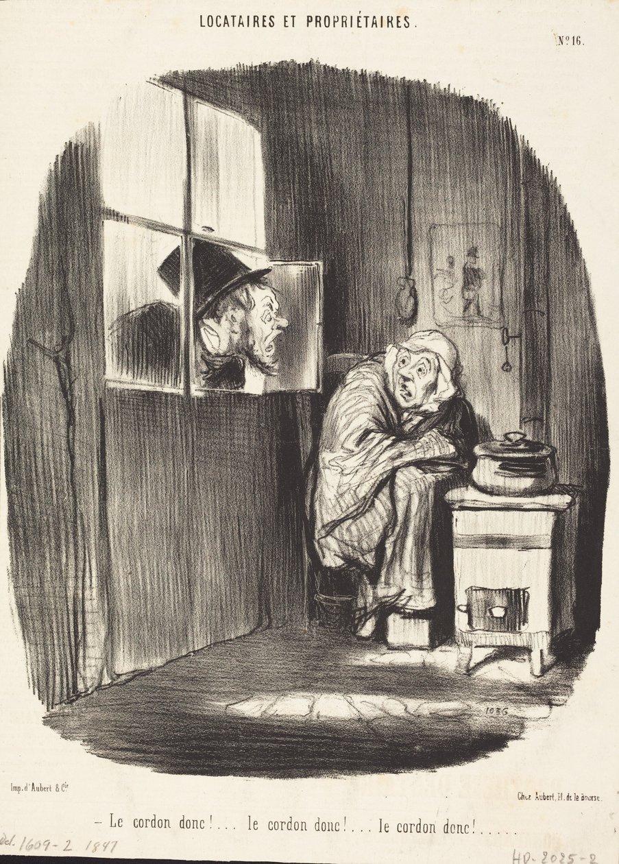 Allora il cordone!... da Honoré Daumier