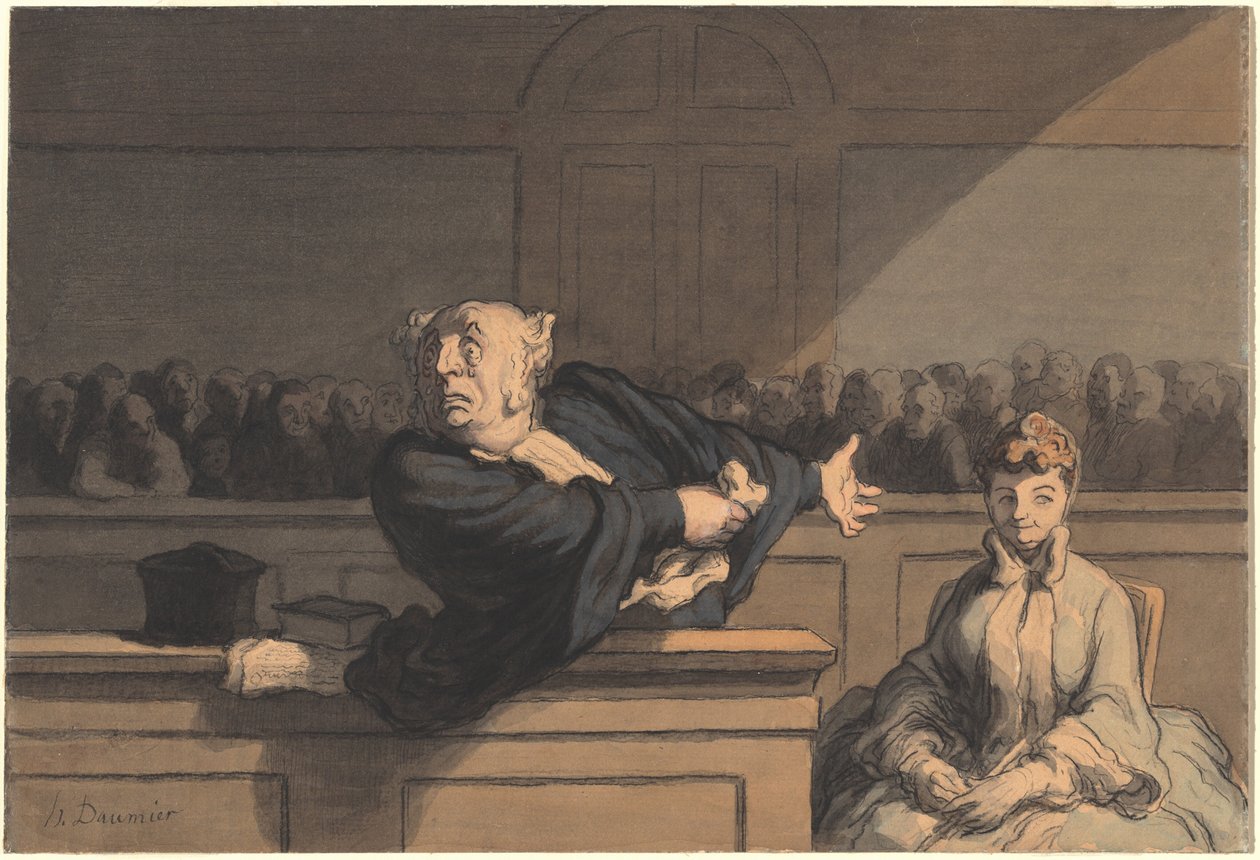 Il difensore (legale della difesa) da Honoré Daumier
