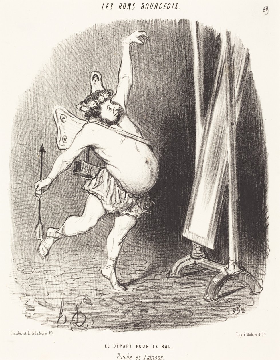 Partenza per il ballo da Honoré Daumier