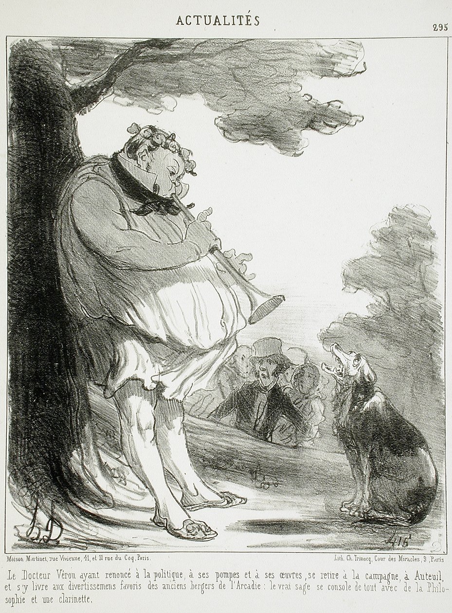 Il dottor Véron, avendo abbandonato la politica... da Honoré Daumier