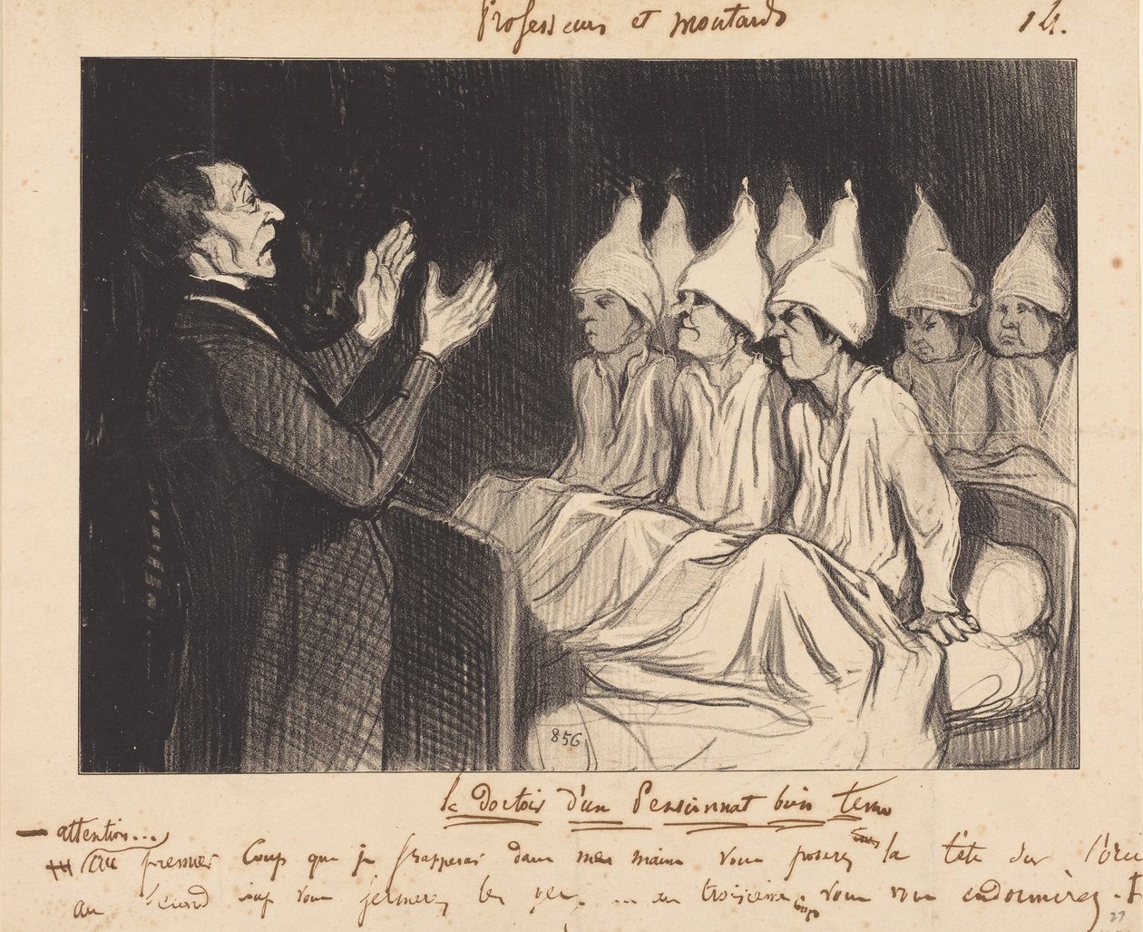 Il dormitorio di un collegio ben gestito da Honoré Daumier