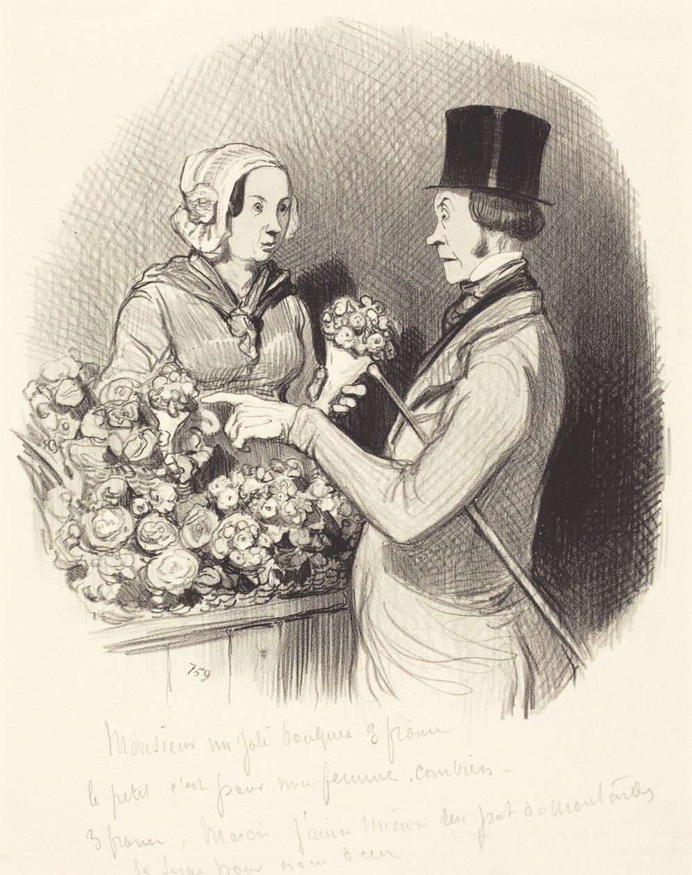 Il giorno in cui bisogna dimostrarsi galante da Honoré Daumier