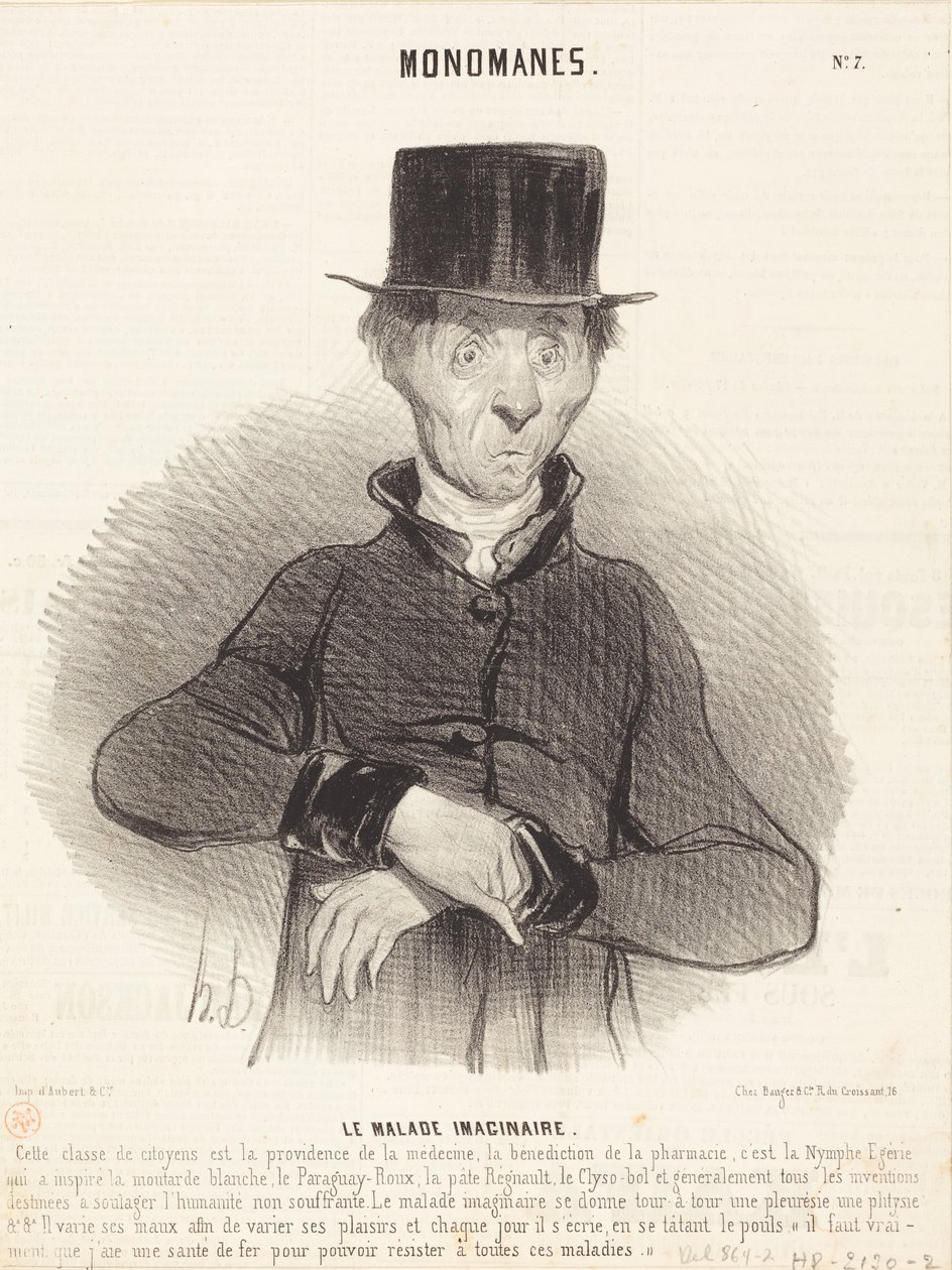 Il malato immaginario da Honoré Daumier
