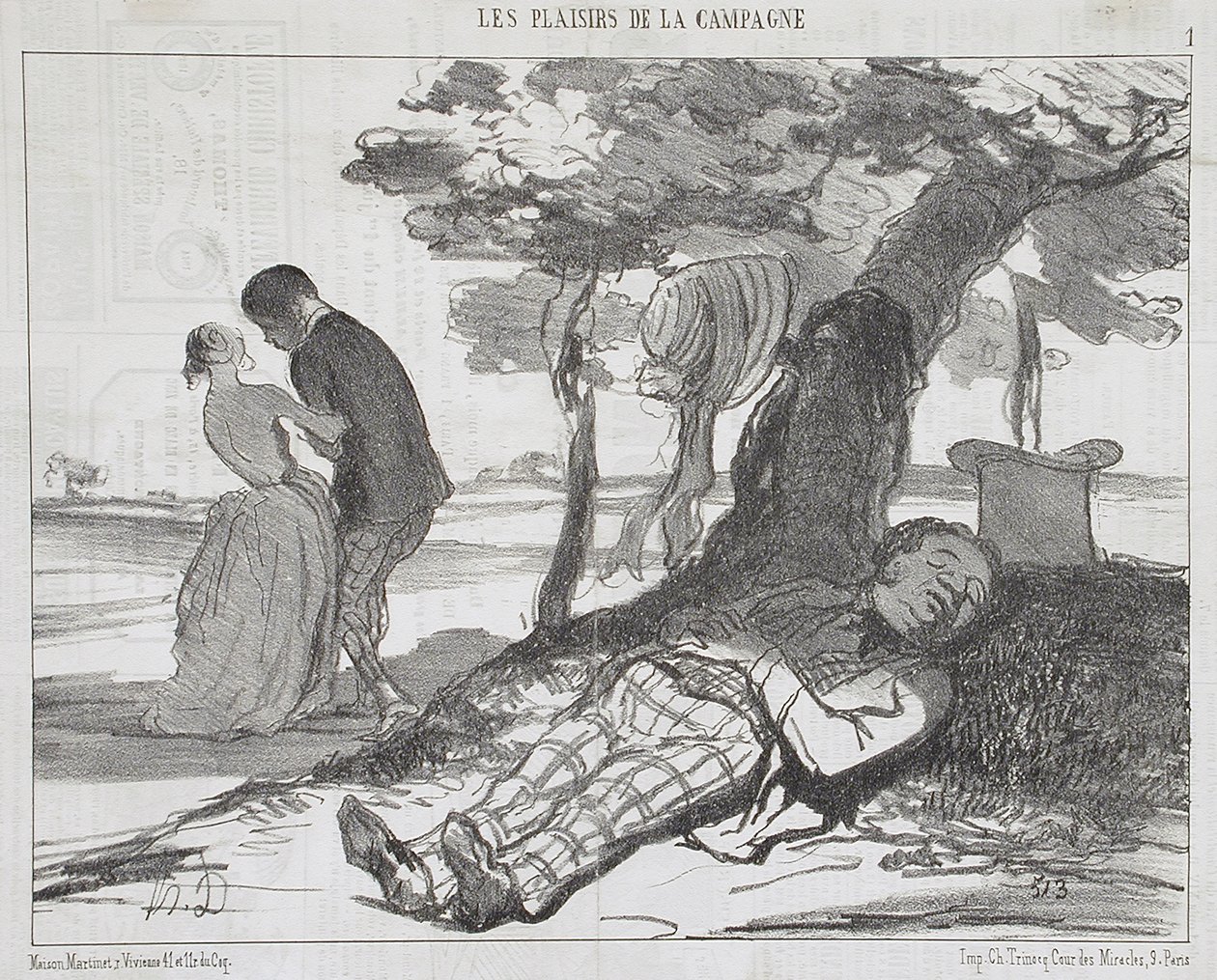 Il marito che si appisola da Honoré Daumier