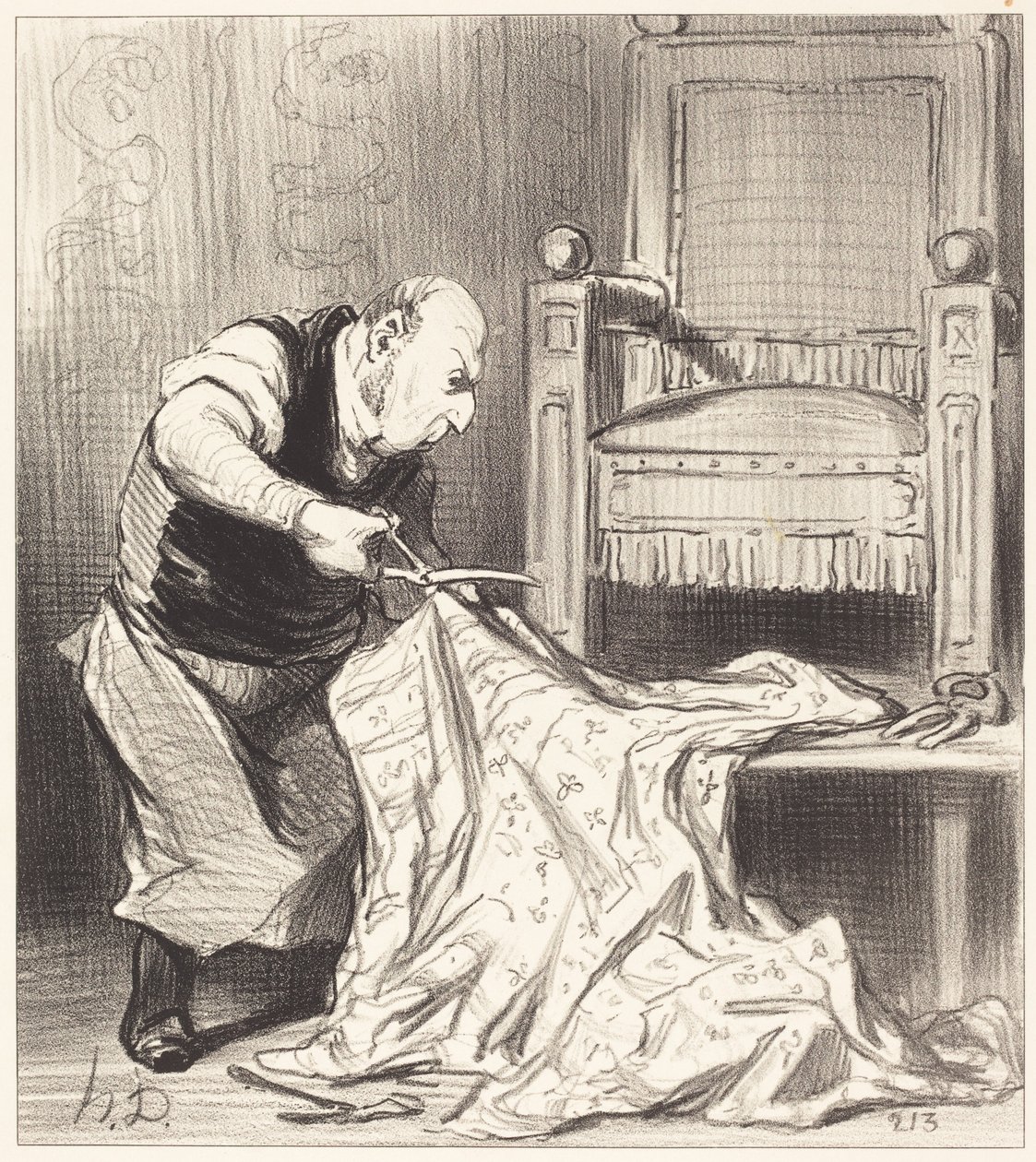 Il Nuovo tappezziere della corona da Honoré Daumier