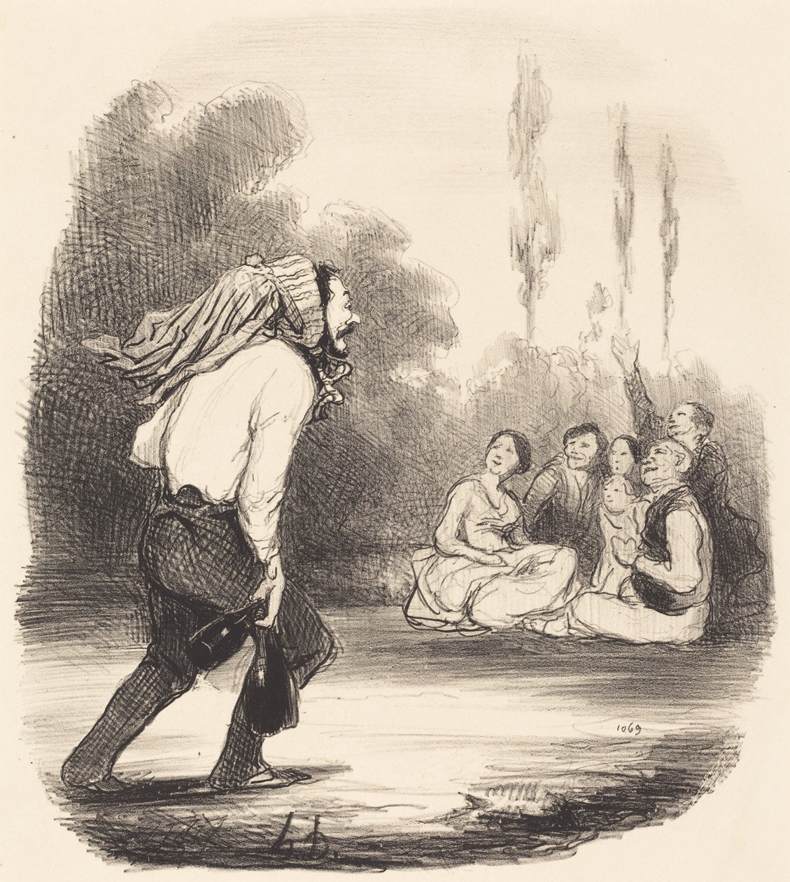 Il più burlone della società da Honoré Daumier