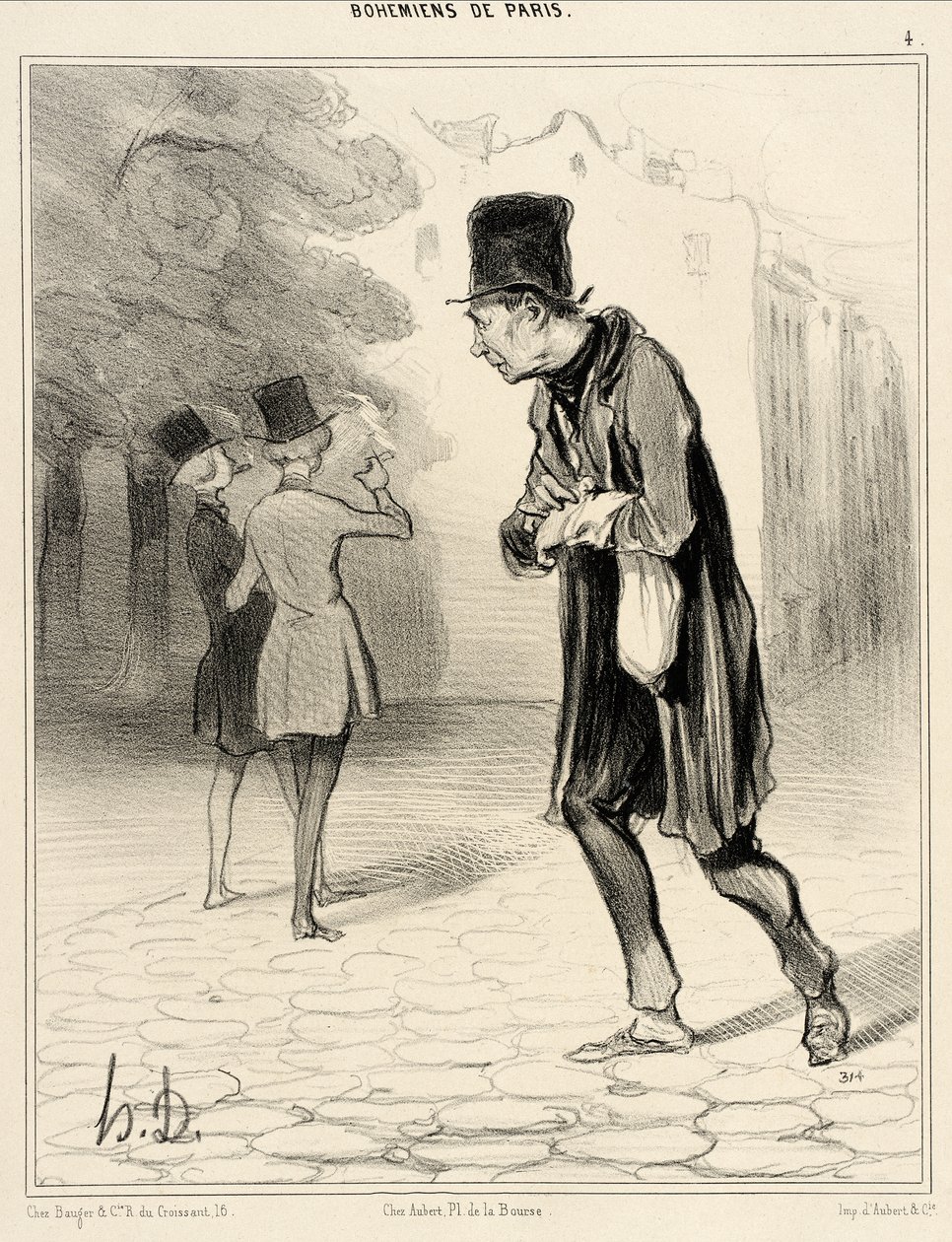 Il raccoglitore di mozziconi di sigaro da Honoré Daumier