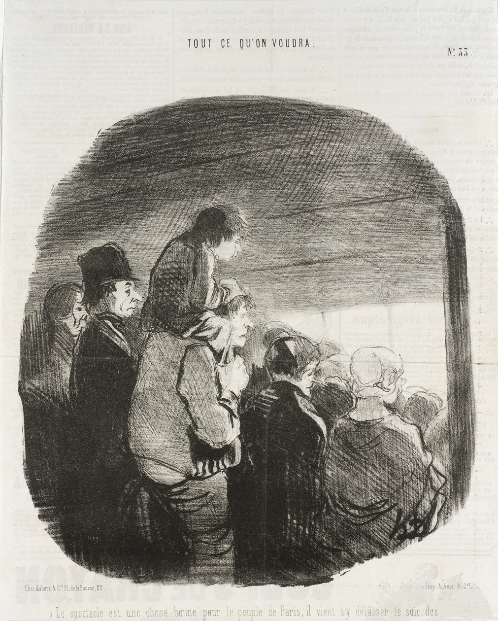 Lo spettacolo è una buona cosa per il popolo di Parigi... da Honoré Daumier