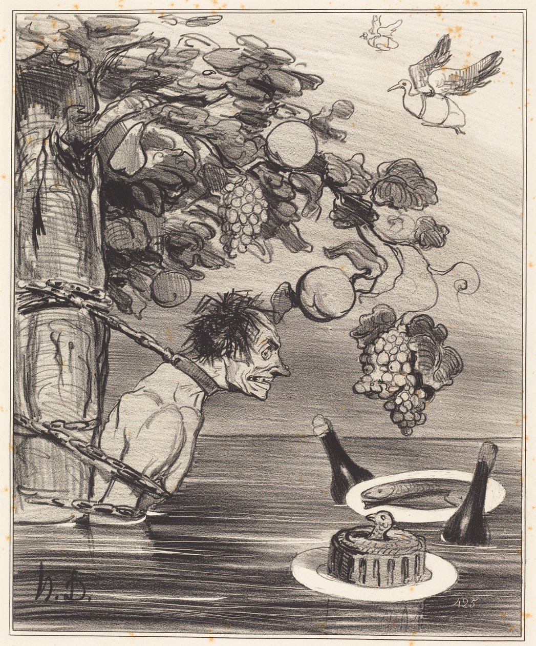 Il supplizio di Tantalo da Honoré Daumier