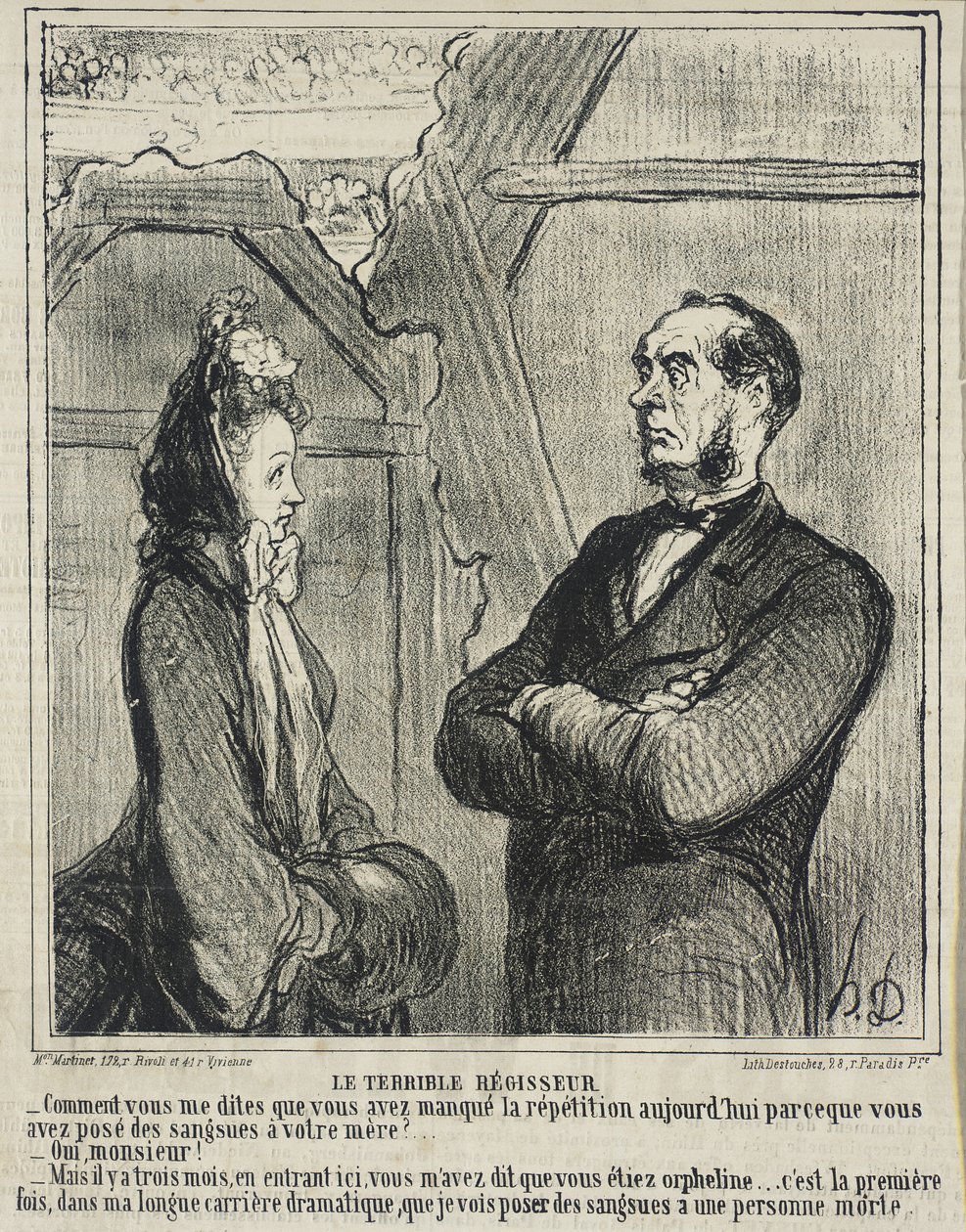 Il terribile amministratore da Honoré Daumier