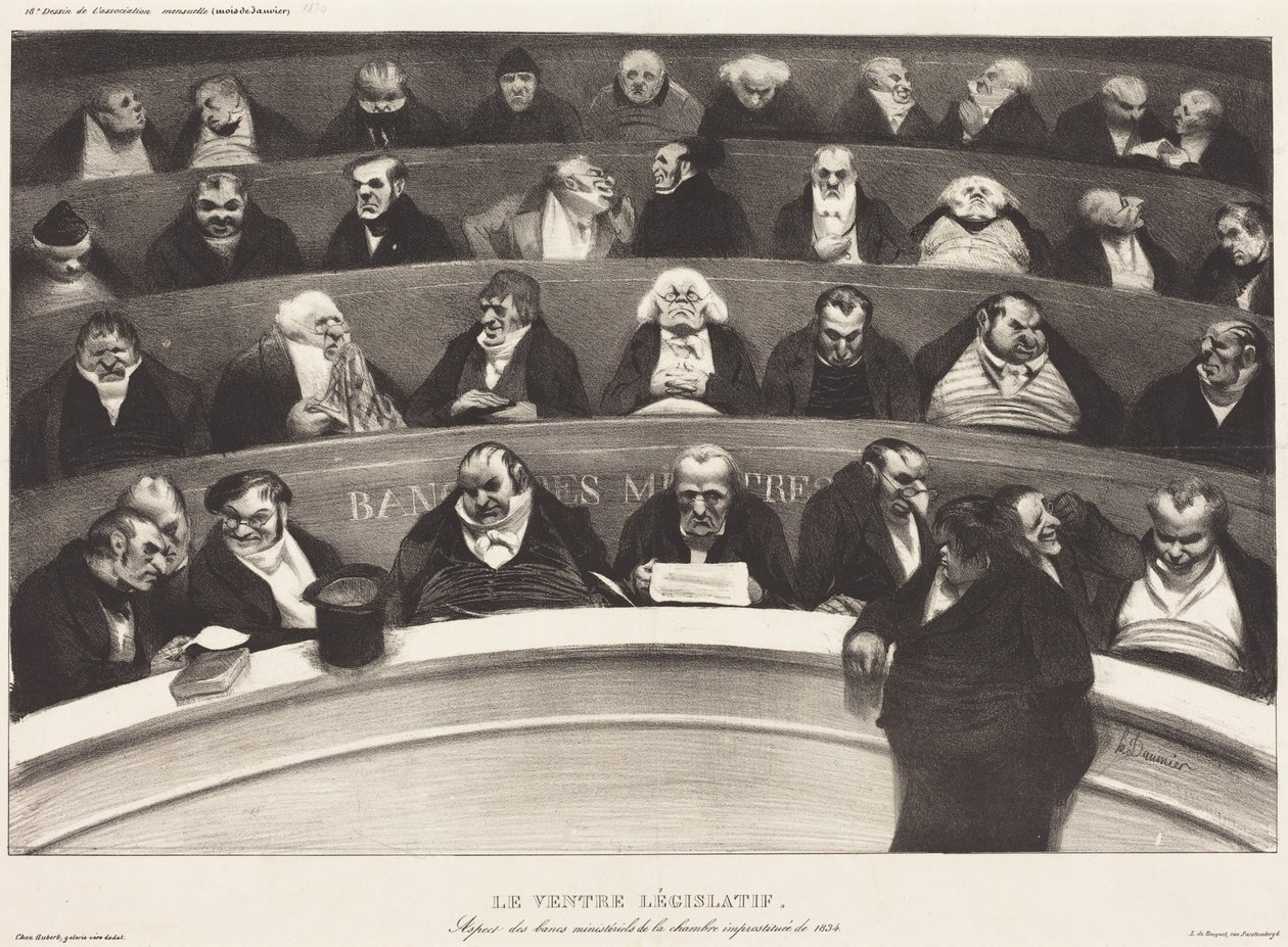 Il ventre legislativo da Honoré Daumier
