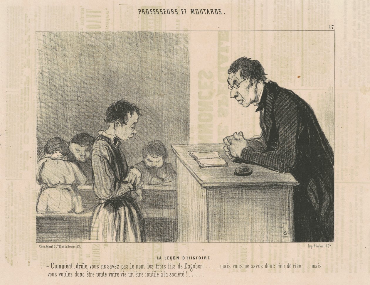 La lezione di storia da Honoré Daumier