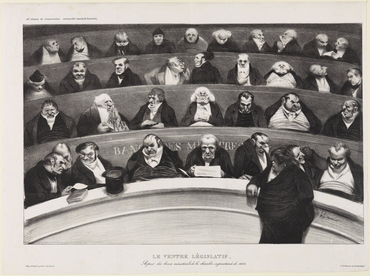 Il ventre legislativo da Honoré Daumier