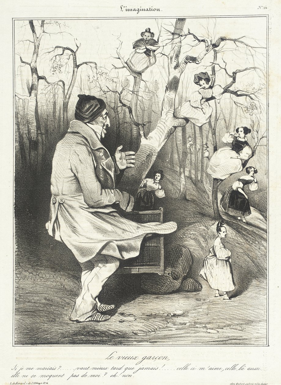 Il vecchio scapolo da Honoré Daumier