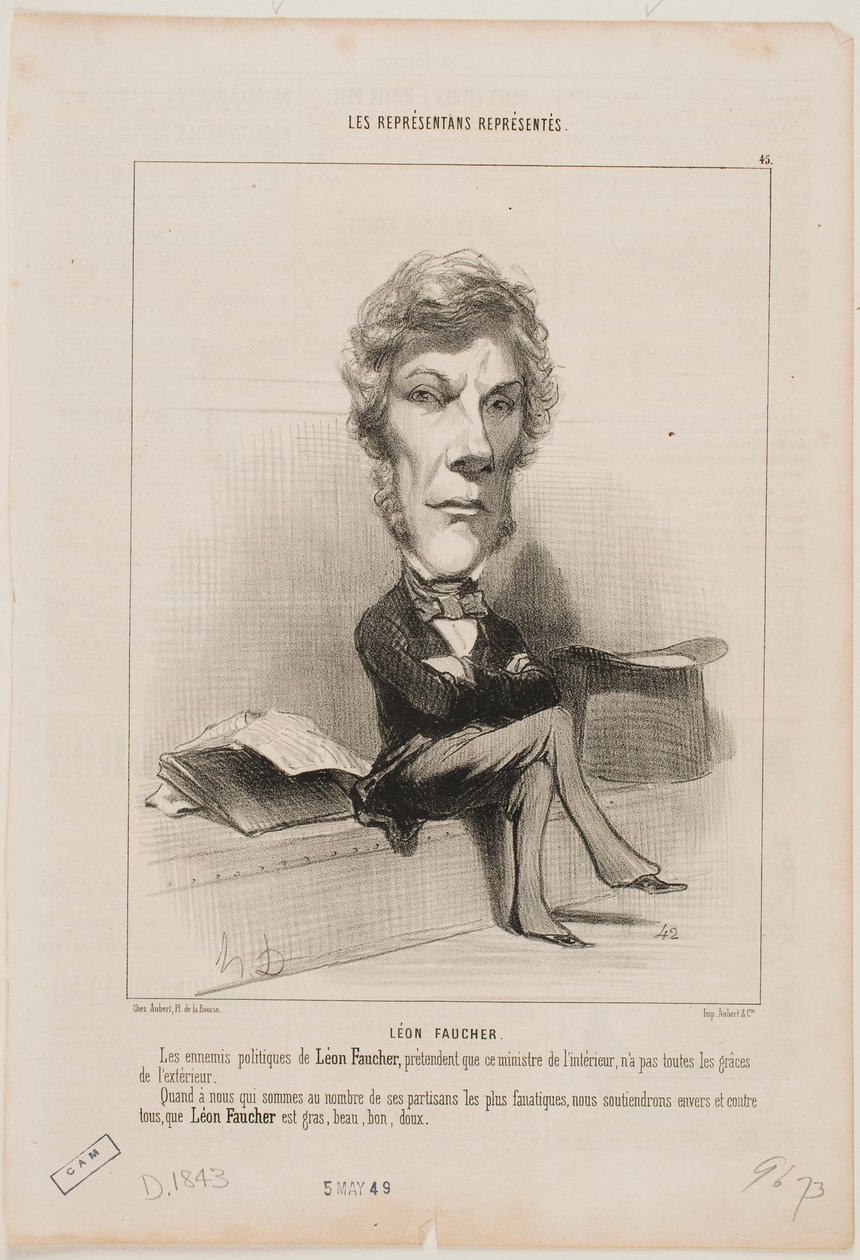 Leon Faucher da Honoré Daumier