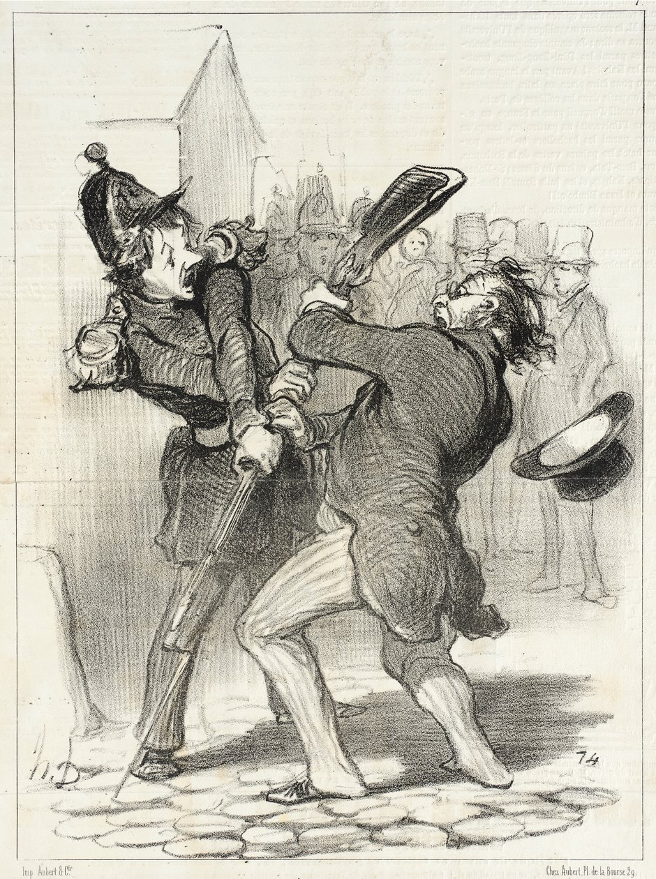 Gli Amici della Pace - Risultato del discorso di Coquerel... da Honoré Daumier