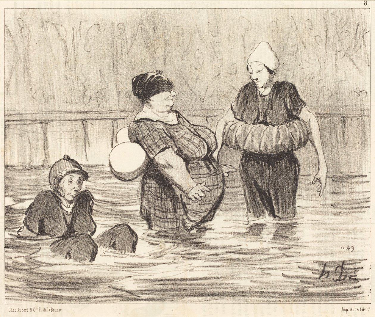 Le bagnanti prudenti da Honoré Daumier