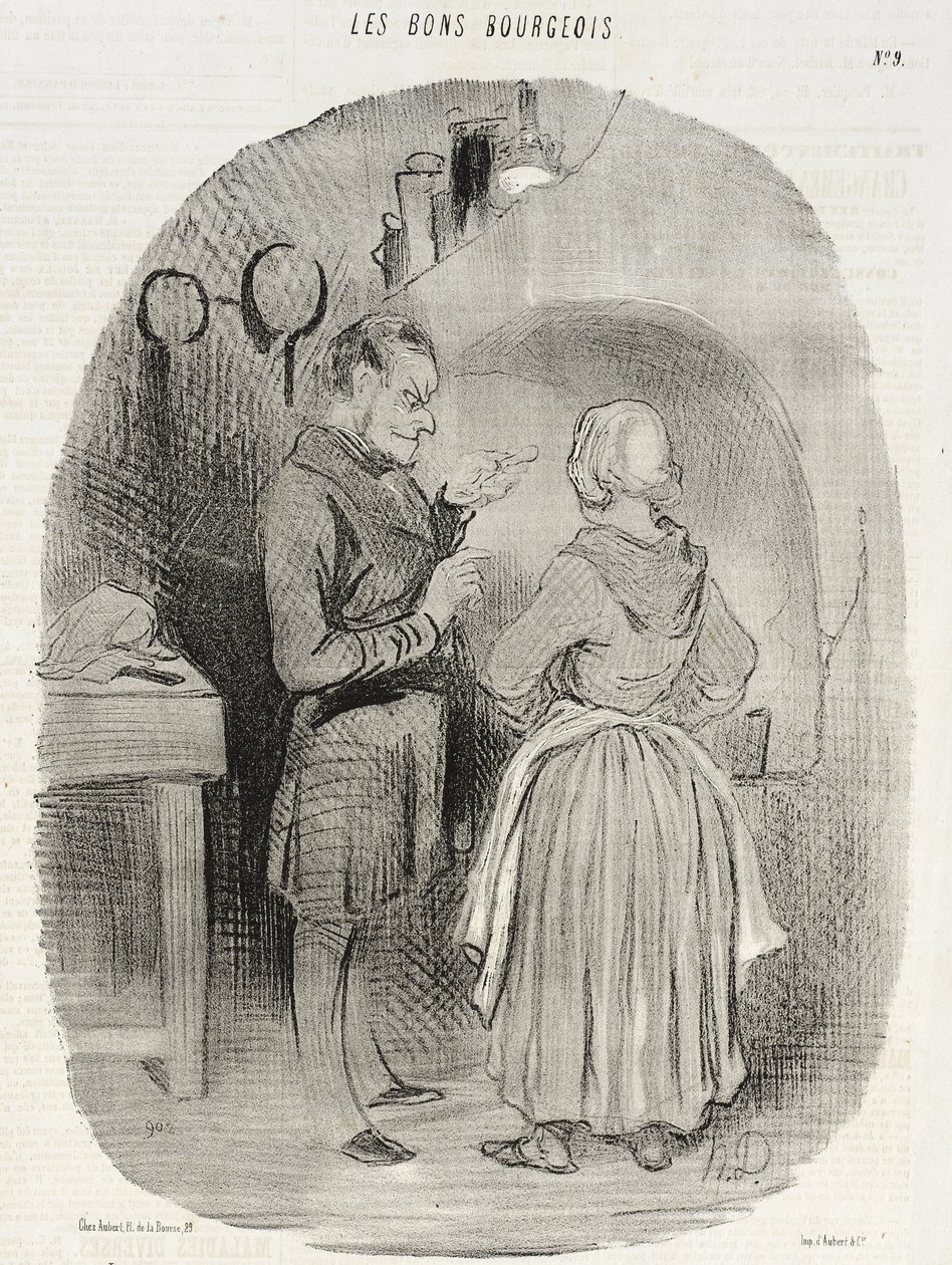 I buoni borghesi (prima serie di stampe) da Honoré Daumier