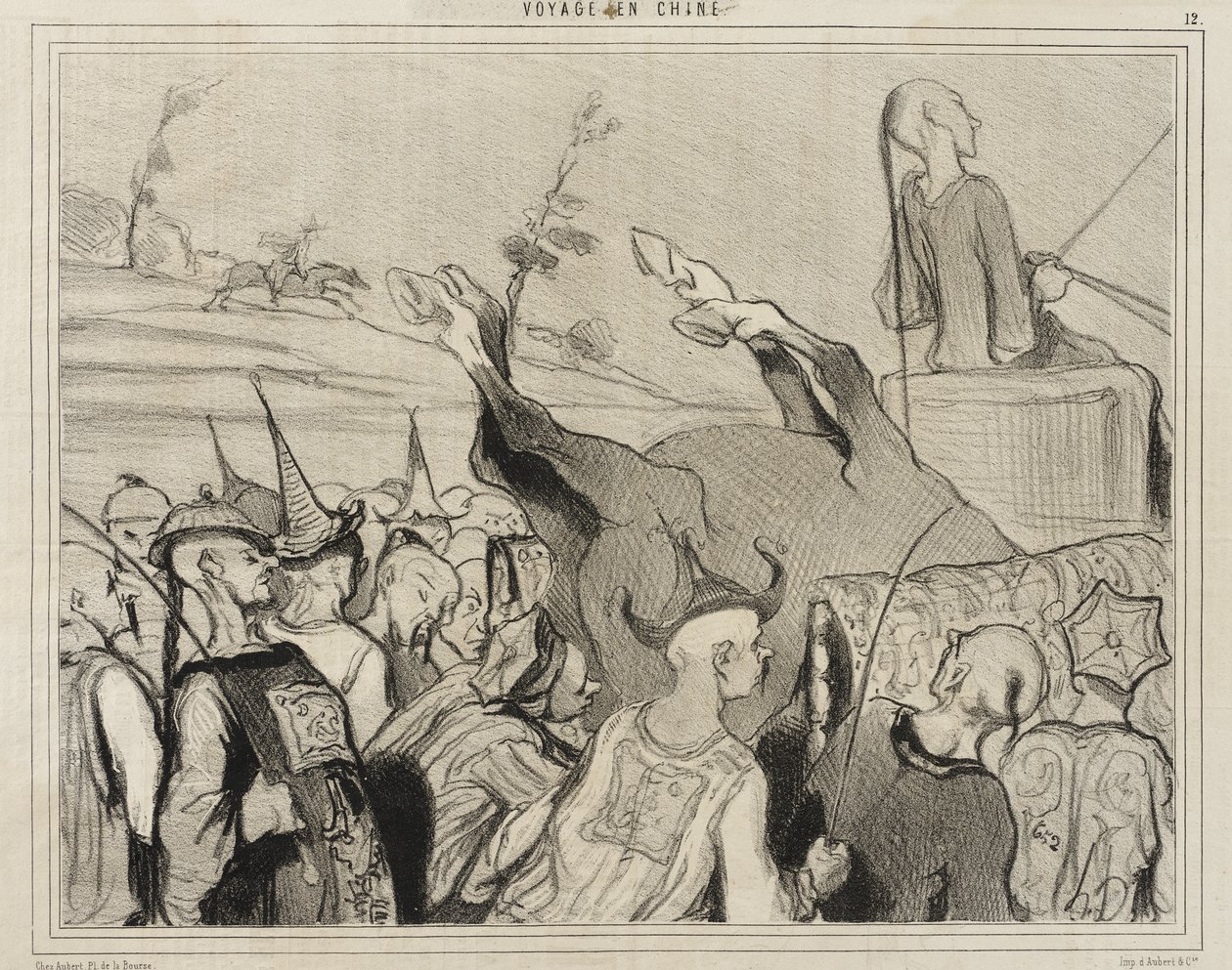 Le corse di cavalli da Honoré Daumier