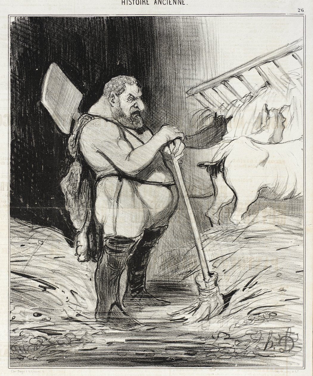 Le stalle di Augia da Honoré Daumier