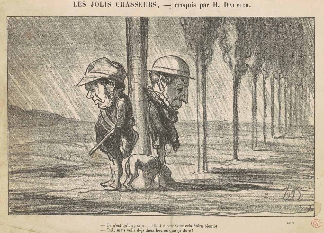 I bei cacciatori da Honoré Daumier