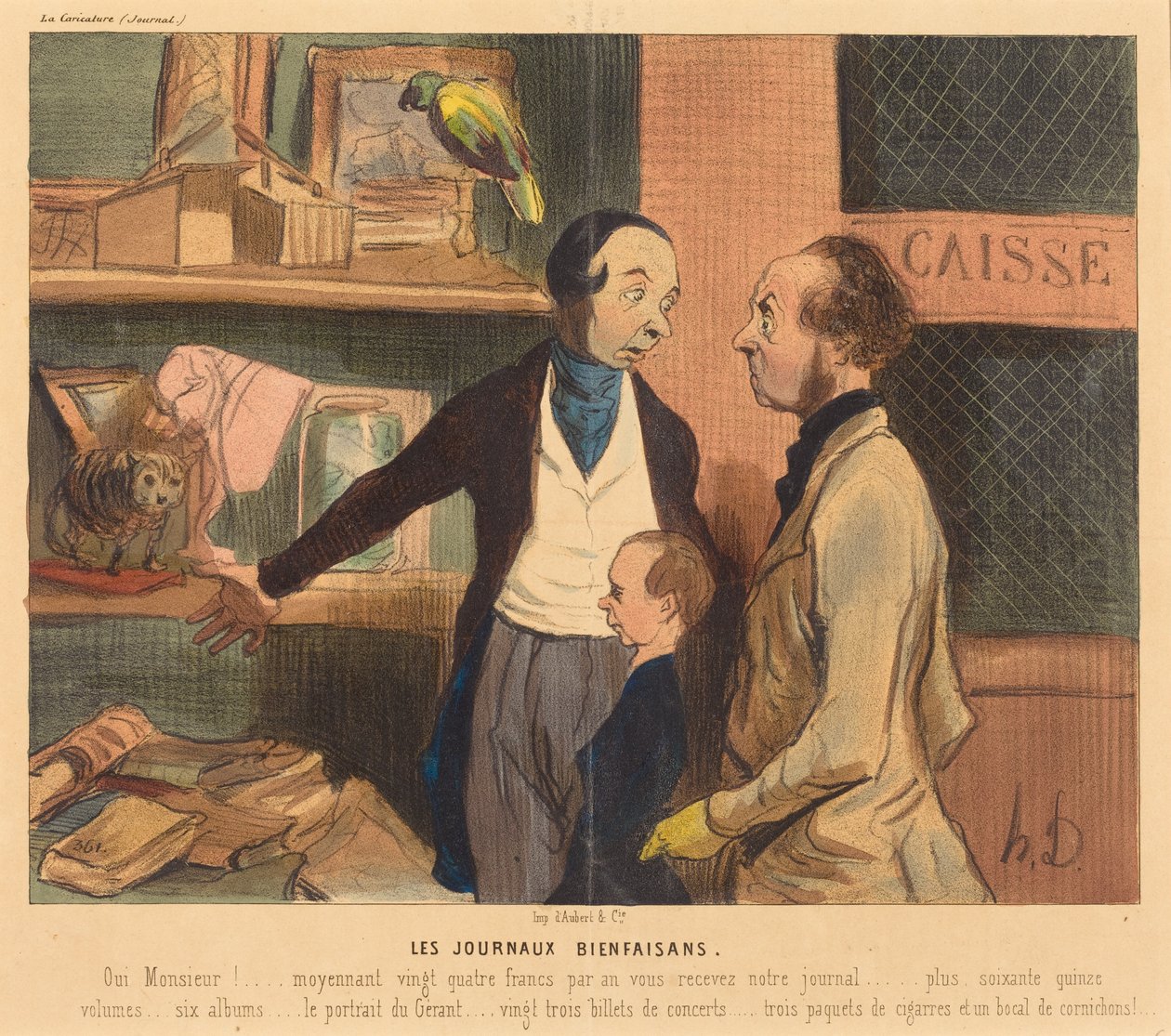 I giornali benefici da Honoré Daumier