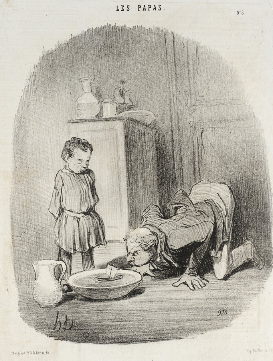 Les Papas (serie di stampe) da Honoré Daumier