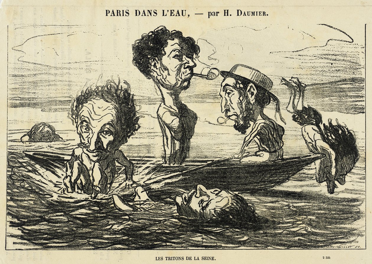 I Tritoni della Senna da Honoré Daumier