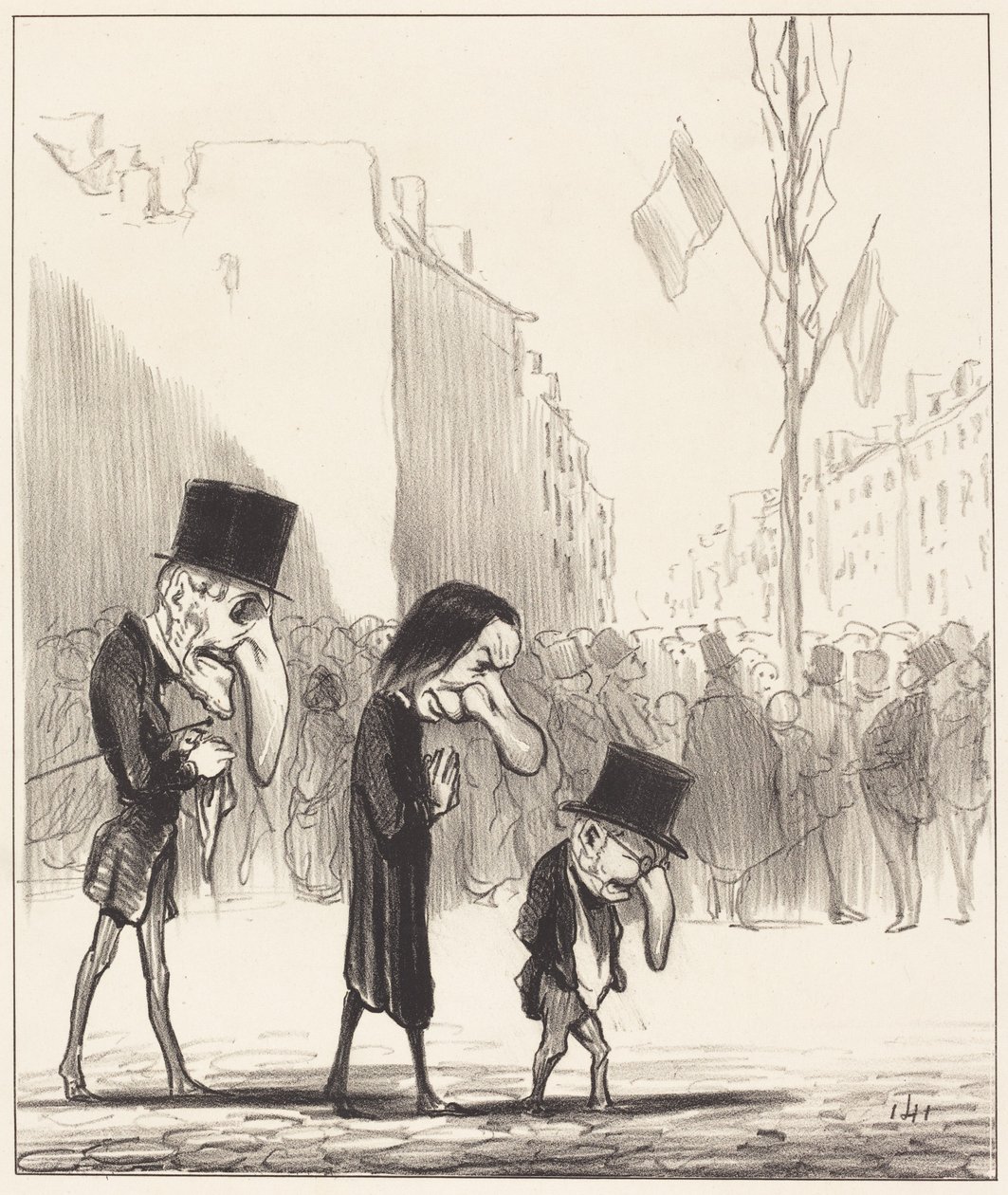 I tre piccoli santi da Honoré Daumier